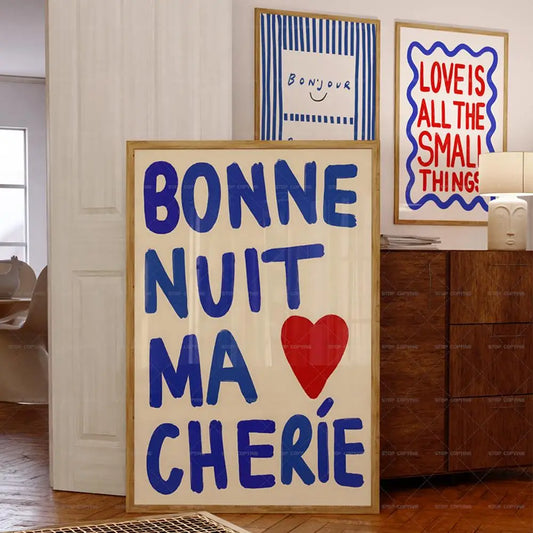 Affiches messages d'amour positifs