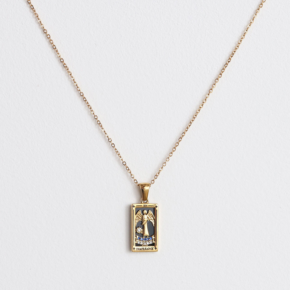 Le Collier Pendentif Tempérance - Or